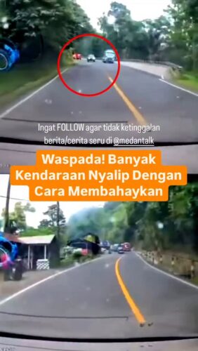 Waspada Banyak Kendaraan Nyalip Dengan Cara Membahayakan di Jalan Lintas Medan Berastagi…
Menurut pengirim video: “kejadian tadi pagi arah ke Brastagi sekitar Jam 11.00 WIB Tanggal 20 Mei 2025, lagi jalan santai mau ke arah Brastagi dari Medan ada Mobil lawan arah dengan kecepatan tinggi, hampir saja terjadi Laka lantas. Mobil pribadi, truk, bus semua sama. Harap tetap berhati-hati jika menuju arah ke Brastagi karena banyak yang gak sabaran.”
Apakah anda juga merasa kondisi perjalanan begitu bahaya di jalan lintas Medan Berastagi?
Pengguna jalan dihimbau untuk selalu berhati-hati dalam berkendara Utamakan keselamatan daripada kecepatan dijalan
Berita & Tips Otomotif Follow @otomtalk
◇ Selalu pantau STORY dan FOLLOW @medantalk utk info kejadian/kecelakaan/lalulintas terkini yang blm tentu di post ke feed dan utk bisa ikut komentar. Ingat juga Aktifkan notifikasi agar tidak ketinggalan breaking news/story