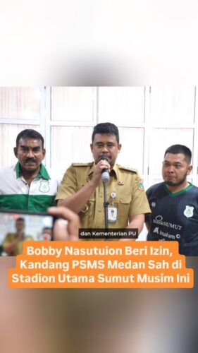 Bobby Nasutuion Beri Izin, Kandang PSMS Medan Sah di Stadion Utama Sumut Musim Ini
Gubernur Sumatera Utara (Sumut) Bobby Nasution memberikan izin kepada PT Kinantan Medan Indonesia menjadikan Stadion Utama Sumut sebagai markas PSMS. Stadion di Kawasan Sport Centre Sumut tersebut akan menjadi kandang PSMS selama musim 2025-2026.
Keputusan ini diambil Bobby Nasution setelah bertemu dan berdiskusi langsung dengan pengurus PSMS di Aula Tengku Rizal Nurdin, Jalan Sudirman Nomor 41, Medan, Senin (23/6) malam. Ini merupakan bentuk dukungan Pemerintah Provinsi Sumut kepada PSMS yang sedang berlaga di Liga 2 Indonesia.
“Ini salah satu bentuk dukungan kami pemerintah provinsi kepada PSMS, Stadion Utama Sumut bisa digunakan untuk home base PSMS, tetapi karena PSMS memiliki manajemen profesional, administrasinya harus tertib dan harus digunakan sebaik-baiknya,” kata Bobby Nasution kepada wartawan, usai pertemuan dengan pengurus PSMS.
Bobby Nasution juga mengatakan memiliki keinginan untuk mengembalikan markas PSMS ke Stadion Teladan Medan yang sudah lama menjadi kandang Ayam Kinantan. Hanya saja, saat ini kepengurusan Stadion Teladan berada di bawah Pemko Medan.
“Kandang utamanya dari awal itu kita tahu Stadion Teladan yang saat ini sedang ada renovasi, dan tentunya menunggu itu kita memanfaatkan Stadion Utama Sumut,” kata Bobby Nasution.
Selain memberi izin penggunaan Stadion Utama Sumut, Bobby Nasution juga memberikan izin kepada PSMS untuk menggunakan wisma atlet dan stadion mini Dispora Sumut. “Wisma atlet untuk penginapan pemain dan stadion mini untuk tempat latihan, kita harap PSMS semakin berkembang ke depannya,” kata Bobby Nasution.
Sementara itu, Direktur Utama PSMS Ariffuddin Maulana Basri mengatakan, ini merupakan langkah yang baik untuk klubnya. Dia berharap laga perdana PSMS Medan musim 2025-2026 bisa dilangsungkan di Stadion Utama Sumut.