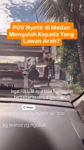 POV Nyetir di Kota Medan harus ngalah kepada yang lawan arah… kalau kamu ketemu begini bagaimana?
Kejadian di Jalan Bambu Medan 09/07/25 dan sudah sering kejadian begini
◇ Selalu pantau STORY dan FOLLOW @medantalk utk info kejadian/kecelakaan/lalulintas terkini yang blm tentu di post ke feed dan utk bisa ikut komentar. Ingat juga Aktifkan notifikasi agar tidak ketinggalan breaking news/story