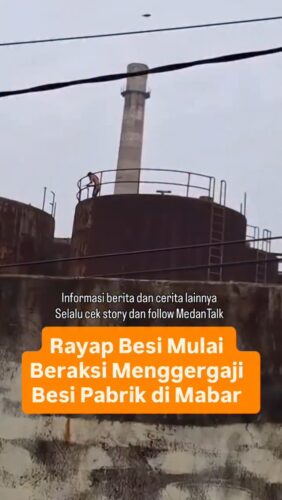 Raya Besi mulai beraksi menggergaji besi pabrik yang ada didaerah Mabar, terlihat seorang pria rajin sedang menggergaji besi tangki dari pabrik yang tidak beroperasi lagi.
Gimana Menurut kamu ?
• Selalu pantau STORY dan FOLLOW @medantalk utk info kejadian/kecelakaan/lalulintas terkini yang blm tentu di post ke feed dan utk bisa ikut komentar. Ingat juga Aktifkan notifikasi agar tidak ketinggalan breaking news/story
Video Taufiq