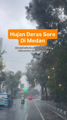 Hujan deras di Medan dan sekitar nya sore ini 01/09/2025, Gimana didaerah kamu, hujan gak ?
Selalu berhati - hati berkendara disaat hujan, utamakan keselamatan dari pada kecepatan.