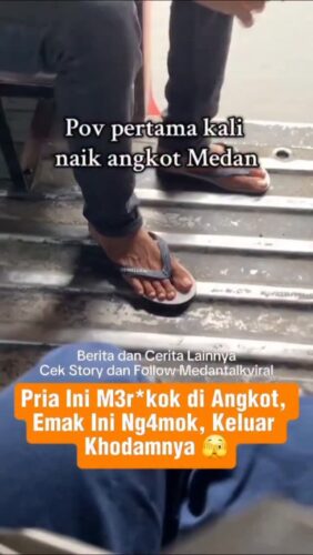 Emak-emak n94mok ke seorang pria karena mer*kok di angkot, keluar Khodamnya🫣
Utk Berita & video Viral follow @medantalkviral