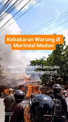Kebakaran Warung warung kaki lima di Marindal Medan
Menurut pengirim video: “Terjadi kebakaran warung di jalan Marindal 1 pasar 7 Medan depan minimarket. Api diduga berasal dari warung yang berjualan minyak eceran… kejadian sekitar jam 10.10 wib 13/10/25. Diduga korban kebakaran ada 1 jiwa luka bakar”
Cek video lainnya @medanku
♡ Silakan share (cerita/info lalulintas) ke story mention @medantalk dan juga @medantalkviral @medanku @medantalkid utk admin seleksi dan repost. Ingat tulis lokasi & kapan kejadian, keterangan kejadian dgn jelas dan lengkap di story agar mudah di mengerti saat repost. Pastikan juga akun anda tidak dikunci agar kami bisa lihat dan repost. Terima kasih
◇ Selalu pantau STORY dan FOLLOW @medantalk utk info kejadian/kecelakaan/lalulintas terkini yang blm tentu di post ke feed. Ingat juga Aktifkan notifikasi agar tidak ketinggalan breaking news/story