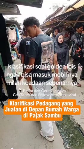 Klarifikasi Pedagang Yang Jualan didepan Rumah Warga Di Pajak Sambu Medan hingga berdebat berlarut larut
Permasalahan ini sudah berlarut-larut dan sampai sekarang belum ada kedamaian diantara mereka.
Pemerintah setempatpun tidak mampu berbuat apa-apa.
Sebelumnya yang punya rumah menyampaikan, "Bapak Walikota Medan mohon kembalikan hak kami yang berdomisili di kelurahan gang buntu agar kami bisa mempergunakan jalan umum itu sebagaimana mestinya".
" Jalan umum diharuskan untuk dilalui kendaraan bukan didirikan lapak-lapak untuk kepentingan kantong pribadi pemilik lapak", katanya lagi.
Lokasi Pajak (pasar) di Kelurahan Gang Buntu Medan.
Utk Berita & video Viral follow @medantalkviral