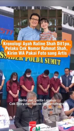 Kronologi Ayah Raline Shah Ditipu, Pelaku Chat Nomor Rahmat Shah, Kirim WA Pakai Foto sang Artis
Pengusaha yang juga merupakan ayah artis Raline Shah, Rahmat Shah, menjadi korban penipuan.
Penipuan ini dilakukan empat ters*ngka dengan modus mengirimkan chat WhatsApp kepada Rahmat Shah, menggunakan foto Raline Shah.
Keempat ters*ngka itu adalah:
• Muhammad Syarifudin Lubis, warga Bajakuning, Kabupaten Langkat;
• Rizal, warga Gang Amal, Kota Medan;
• Indri Permadani, warga Kabupaten Langkat;
• Tika Handayani, warga Kecamatan Medan Tembung, Kota Medan
Syarifudin dan Rizal diketahui merupakan narapidana di Lapas Kelas I Medan, Sumatra Utara (Sumut)
Direktur Reserse Siber Polda Sumut, Kombes Doni Satria Sembiring, mengungkapkan kasus pen1puan ini bermula ketika Syarifudin dan Rizal mendapatkan nomor Rahmat Shah
Mereka lantas melakukan pengecekan lewat aplikasi GetContact dan mendapati nomor itu memang benar milik ayah Raline Shah.
Sebelum mengirim pesan ke Rahmat Shah, pelaku menelusuri akun Instagram Raline Shah untuk mencari informasi tambahan dan mengambil foto
"Kemudian ters*ngka, menggunakan media sosial Instagram mengecek aktivitas daripada Raline Shah. Rupanya benar, ini merupakan anak dari Rahmat Shah," jelas Doni dalam konferensi pers di Mapolda Sumut, Rabu (15/10/2025)
Foto Raline Shah yang diperoleh dari Instagram kemudian digunakan pelaku sebagai foto profil WhatsApp
Pada 19 Agustus 2025, Syarifudin mengirim pesan ke Rahmat Shah, meminta uang senilai Rp24 juta dengan dalih untuk membeli emas Antam.
"Lalu tersangka melakukan screenshot, mengambil foto Raline Shah seakan-akan ini benar anaknya. Kemudian melakukan komunikasi," ungkap Doni.
Uang lantas dikirim ke rekening milik Syarifudin.
Secara bertahap, pelaku kembali meminta uang kepada Rahmat Shah, dengan rincian masing-masing Rp42 juta, Rp88 juta dan Rp100 juta.
Dari rekening Syarifudin, uang ditransfer ke rekening tersangka lainnya, Indri Permadani.
Dari Indri, uang kembali ditransfer ke Tika Handayani yang juga merupakan ters*ngka, untuk menghilangkan jejak
Akibat kejadian ini, Rahmat Shah mengalami kerugian hingga Rp254 juta
Follow @medantalkviral