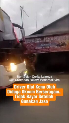 Menurut pengirim video berikut kronologi ceritanya :
Dapat offline dari fly over Jamin Ginting, antar ke Kodam Bukit Barisan. Aku kira tentara betulan rupanya tentara gadungan.
Singkat cerita sampai lah kodam, "antar ke rumah aja lah aku katanya di jln Sei Mencirim", kuantar lah..
Sampai lokasi katanya " aku gak ada ambil gaji, kapan-kapan lah aku bayar".
Terkejut lah aku, ku tanya bapak tentara atau bukan? Mana identitasnya? Bla-bla....
Setelah diperlihatkan KTP pekerjaan Buruh Lepas. Ujung-ujungnya gadungan.
Ngamuk2 aku "kau bayar gk mau tau aku" ..
Ujung2 nya no hepeng, kuperiksa tak ada juga.
Utk Berita & video Viral follow @medantalkviral