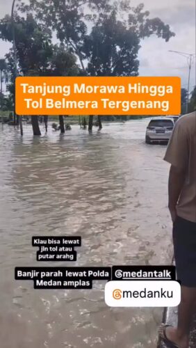 Tanjung Morawa Hingga Tol Belmera Tergenang dari sore hingga malam, Lalulintas Padat Macet
Masyrakat dihimbau untuk hindari dua jalan tersebut untuk menghindari kemacetan
Melihat postingan video @medantalkid air lumayan tinggi hingga kap mobil SUV
Cek video lainnya @medanku dan @medantalkid serta repost story @medantalk
♡ Silakan share (cerita/info lalulintas) ke story mention @medantalk dan juga @medantalkviral @medanku @medantalkid utk admin seleksi dan repost. Ingat tulis lokasi & kapan kejadian, keterangan kejadian dgn jelas dan lengkap di story agar mudah di mengerti saat repost. Pastikan juga akun anda tidak dikunci agar kami bisa lihat dan repost. Terima kasih
◇ Selalu pantau STORY dan FOLLOW @medantalk utk info kejadian/kecelakaan/lalulintas terkini yang blm tentu di post ke feed. Ingat juga Aktifkan notifikasi agar tidak ketinggalan breaking news/story